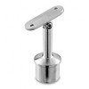 Adjustable Stem-Flat Saddle Tube Support for upright post 42.4mm o/d x 2.6mm-316 Satin Polished